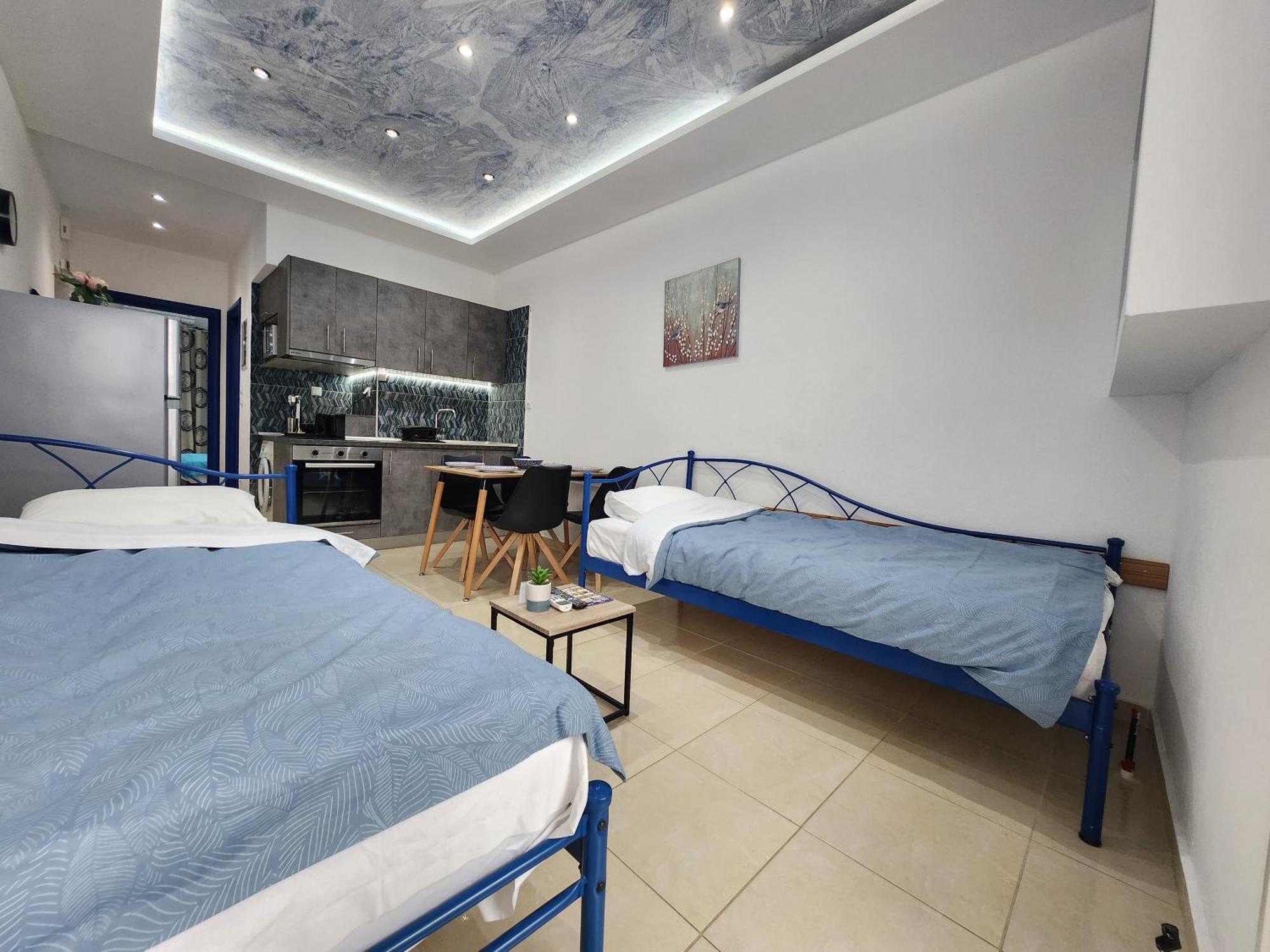 The Blue Beach Apartments Néa Péramos Eksteriør bilde