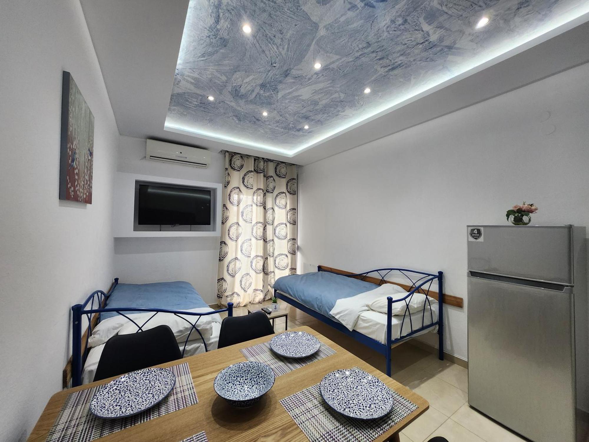The Blue Beach Apartments Néa Péramos Eksteriør bilde