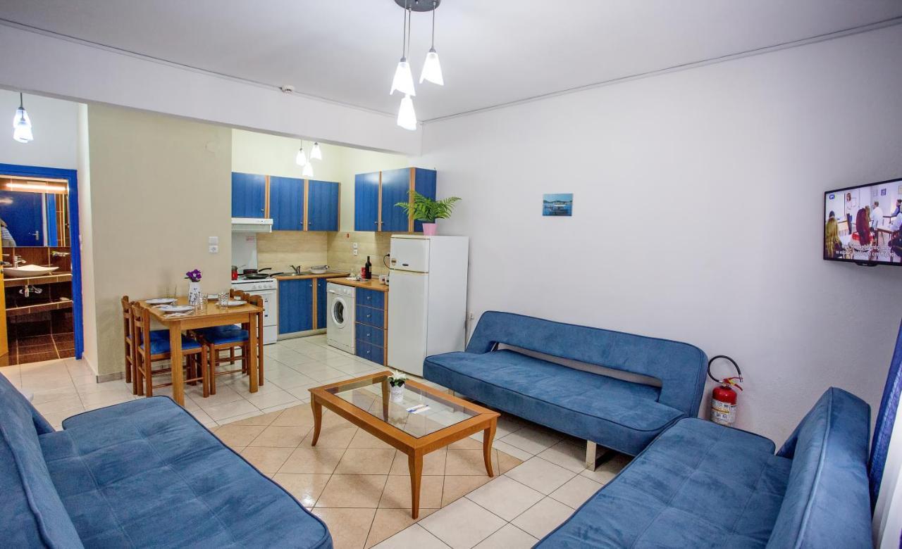 The Blue Beach Apartments Néa Péramos Eksteriør bilde